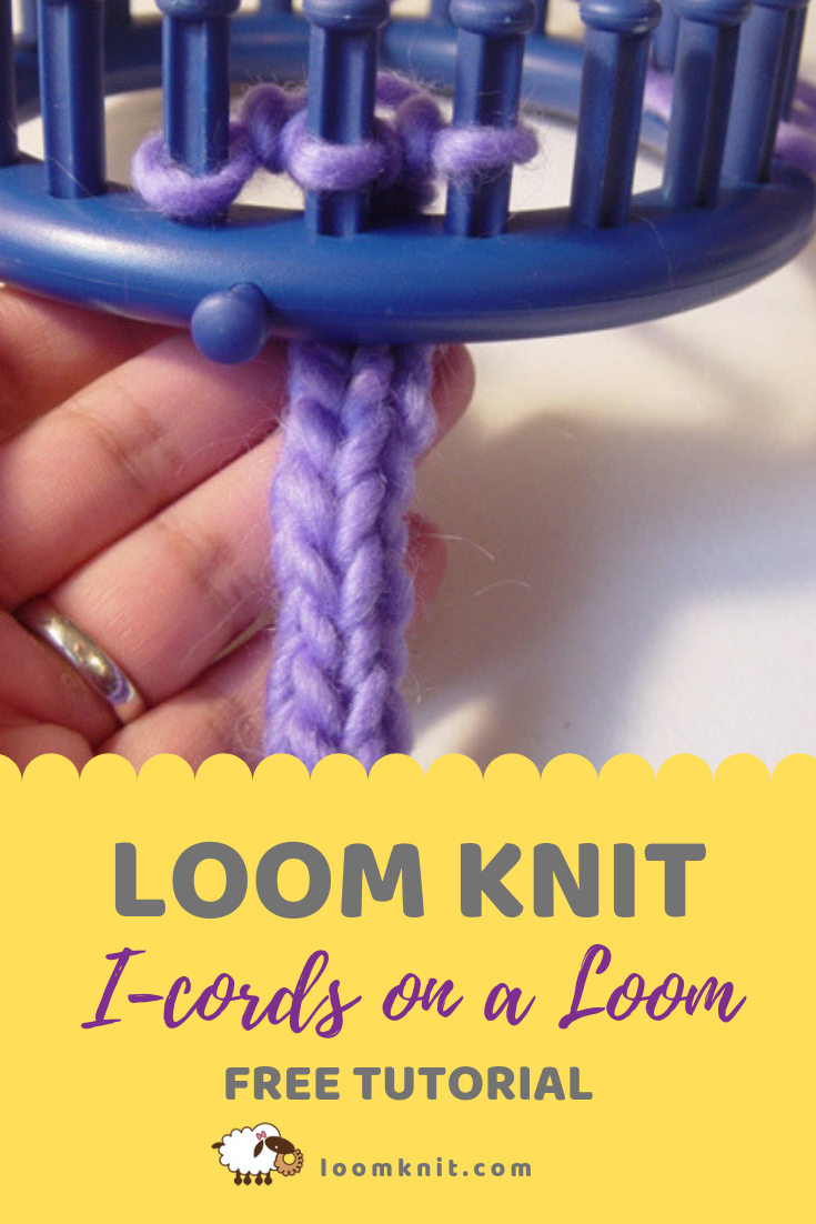 I-cords on a loom Pin Me