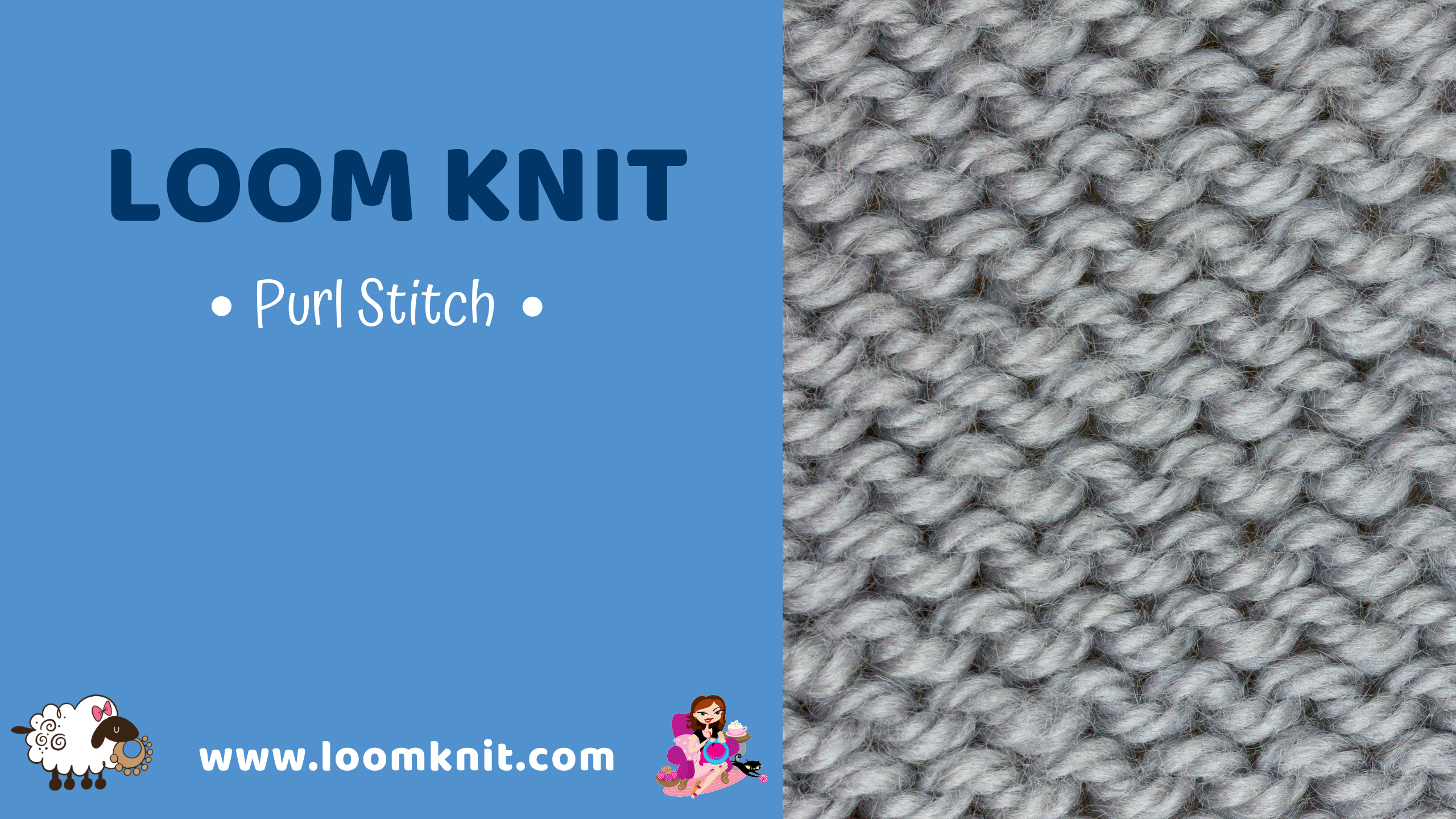 Loom Knitting a Purl Stitch #loomknit #loomknitstitches #learntoloomknit #loomknittingbeginner
